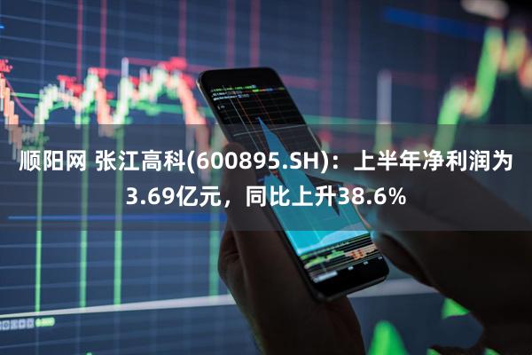 顺阳网 张江高科(600895.SH)：上半年净利润为3.69亿元，同比上升38.6%
