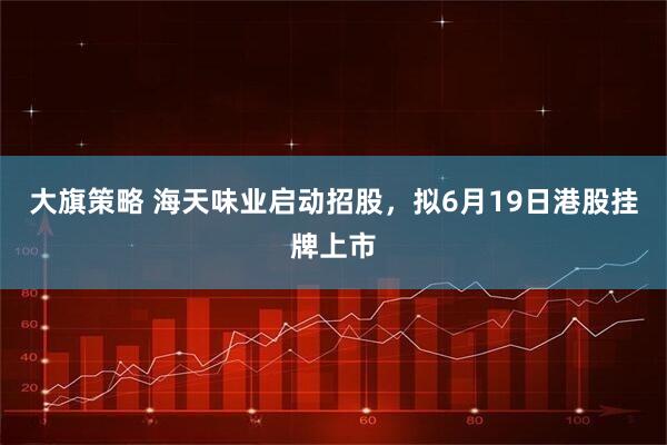 大旗策略 海天味业启动招股，拟6月19日港股挂牌上市