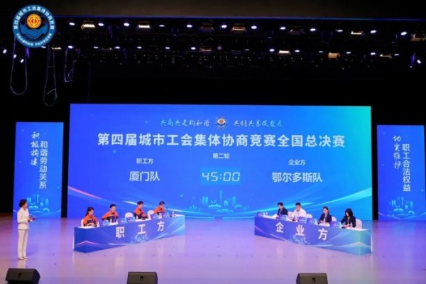 盛康优配优配 内蒙古鄂尔多斯代表队荣获第四届城市工会集体协商竞赛全国总决赛第四名